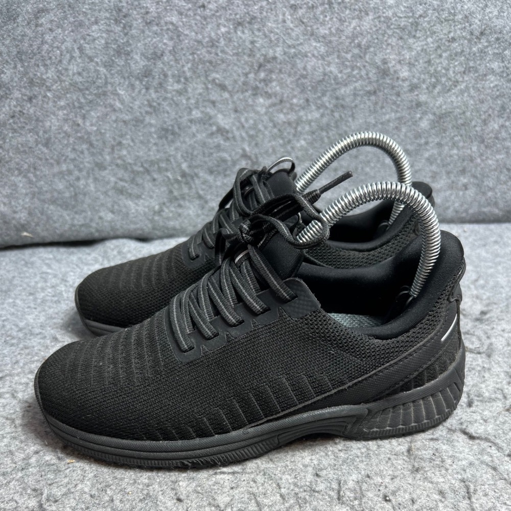 Orthofeet Coral Black Stretch Knit Slip Resistant Walking Sneakers Women 6B - Picture 2 of 6